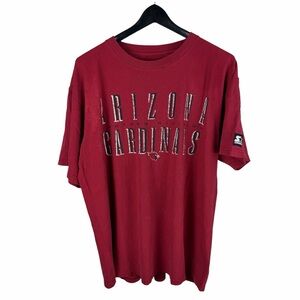 Vintage 90s Starter Arizona Cardinals NFL Football Sport Red Shirt Size XL